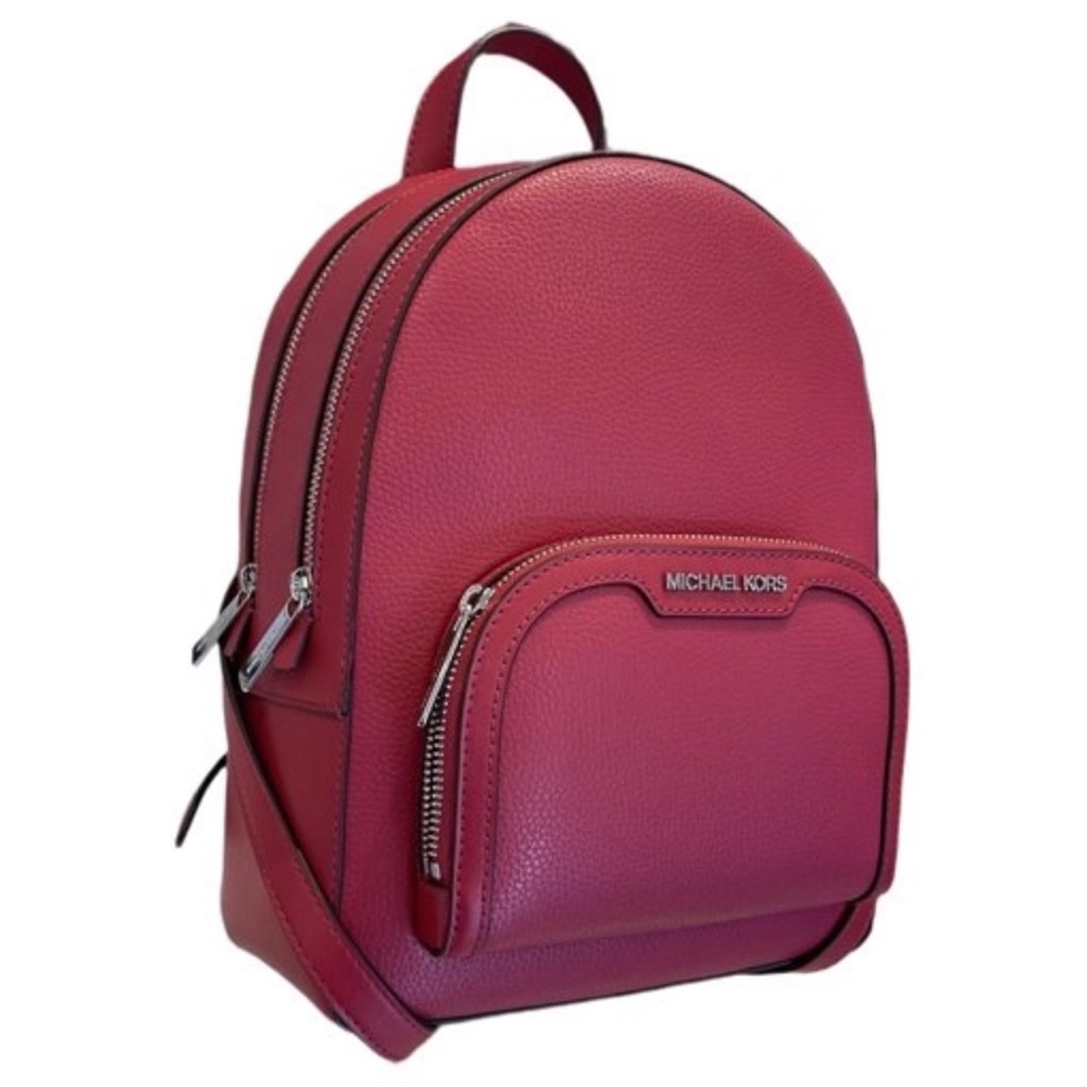 MICHAEL KORS Jaycee Md Zip Pocket Pebbled Leather Backpack
Dark Raspberry
NWT - Picture 5 of 16